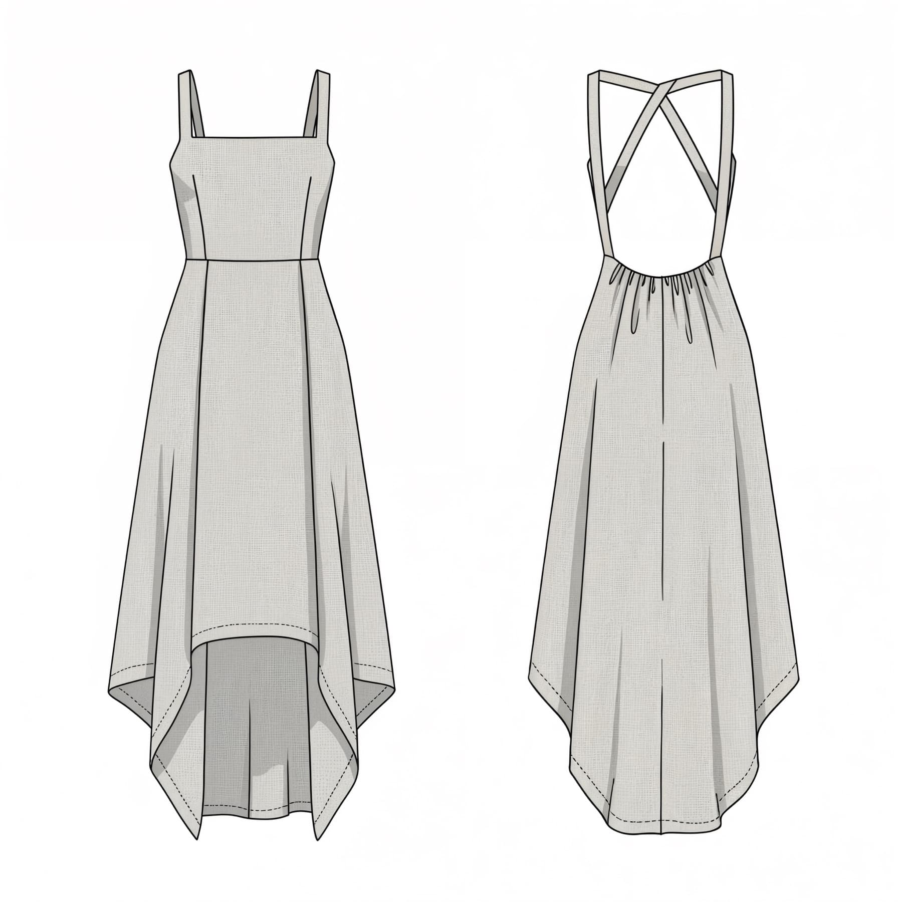 Solène · maxi linen dress